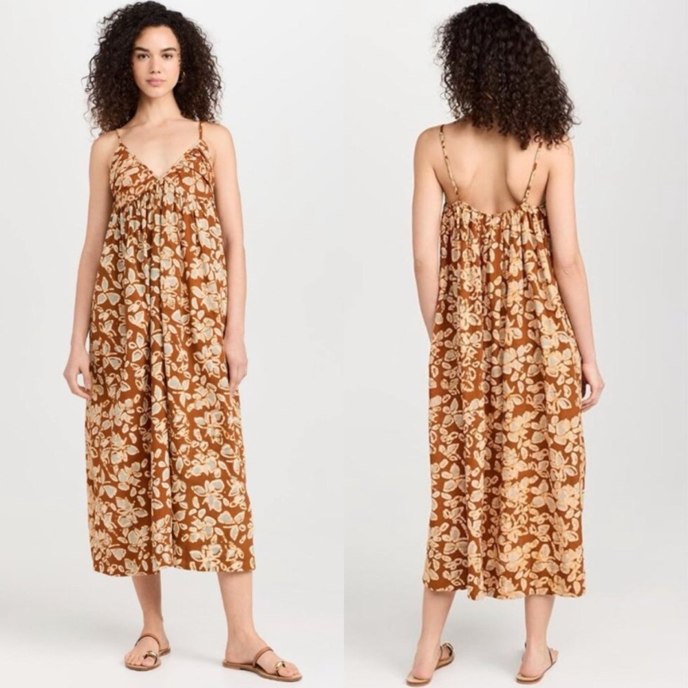 APIECE APART Glicina Maxi Dress Floras Dabu Spice - Picture 2 of 14